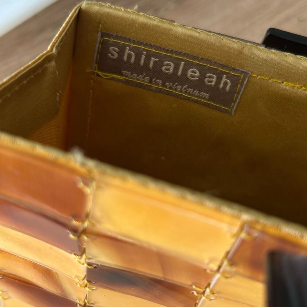 Vintage Shiraleah Vietnam 50s Bakelite tortoiseshell loose site handbag as is - Picture 5 of 9